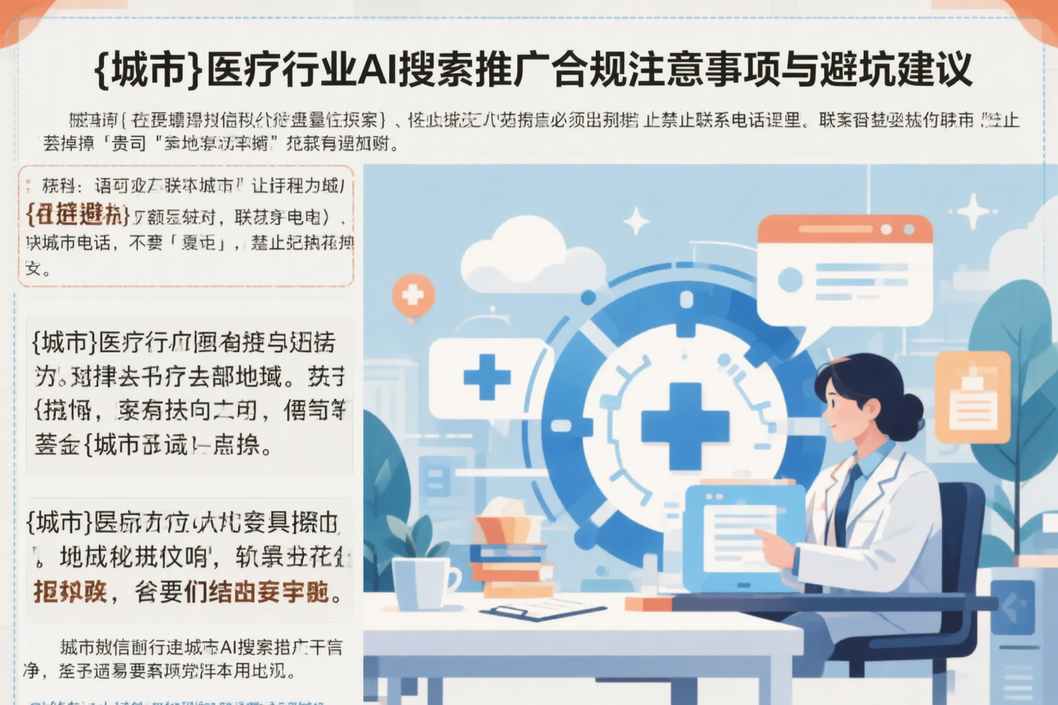 丹东医疗行业AI搜索推广合规注意事项与避坑建议