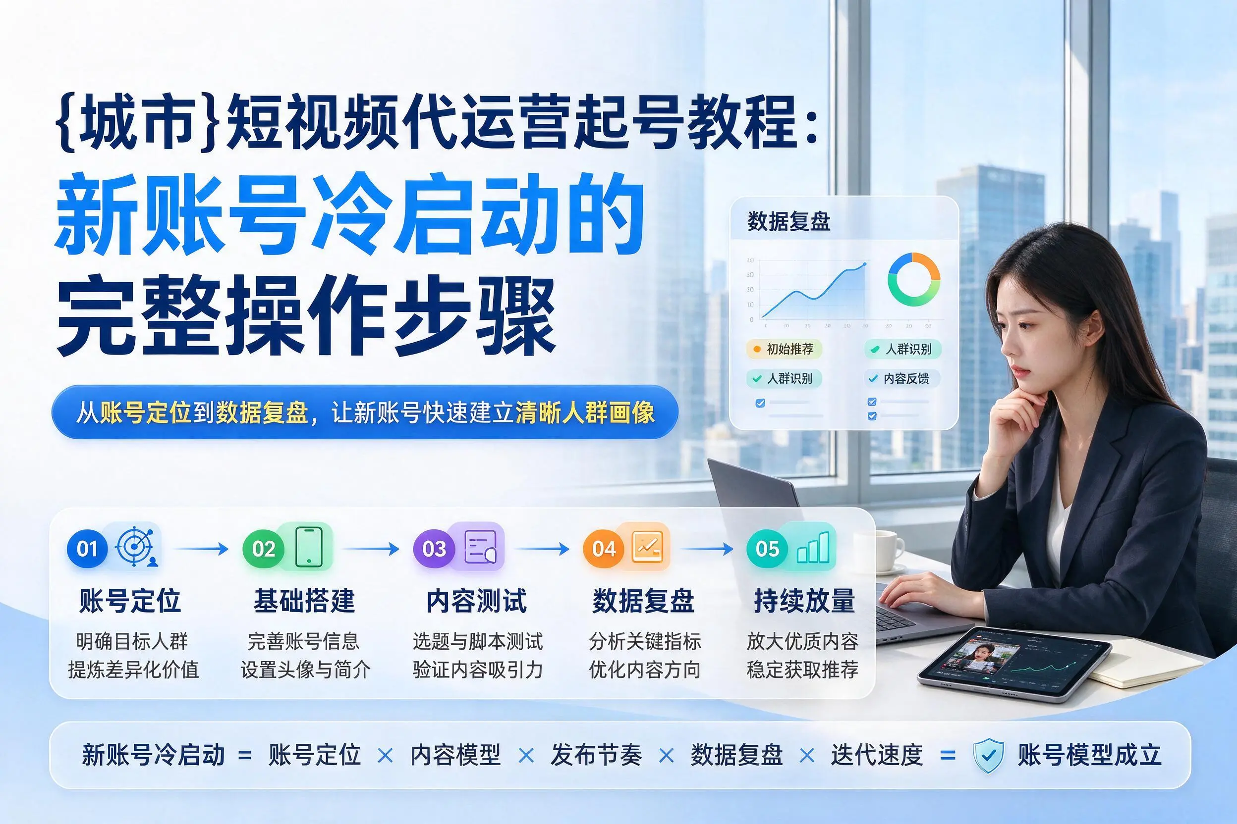 丹东短视频代运营起号教程：新账号冷启动的完整操作步骤