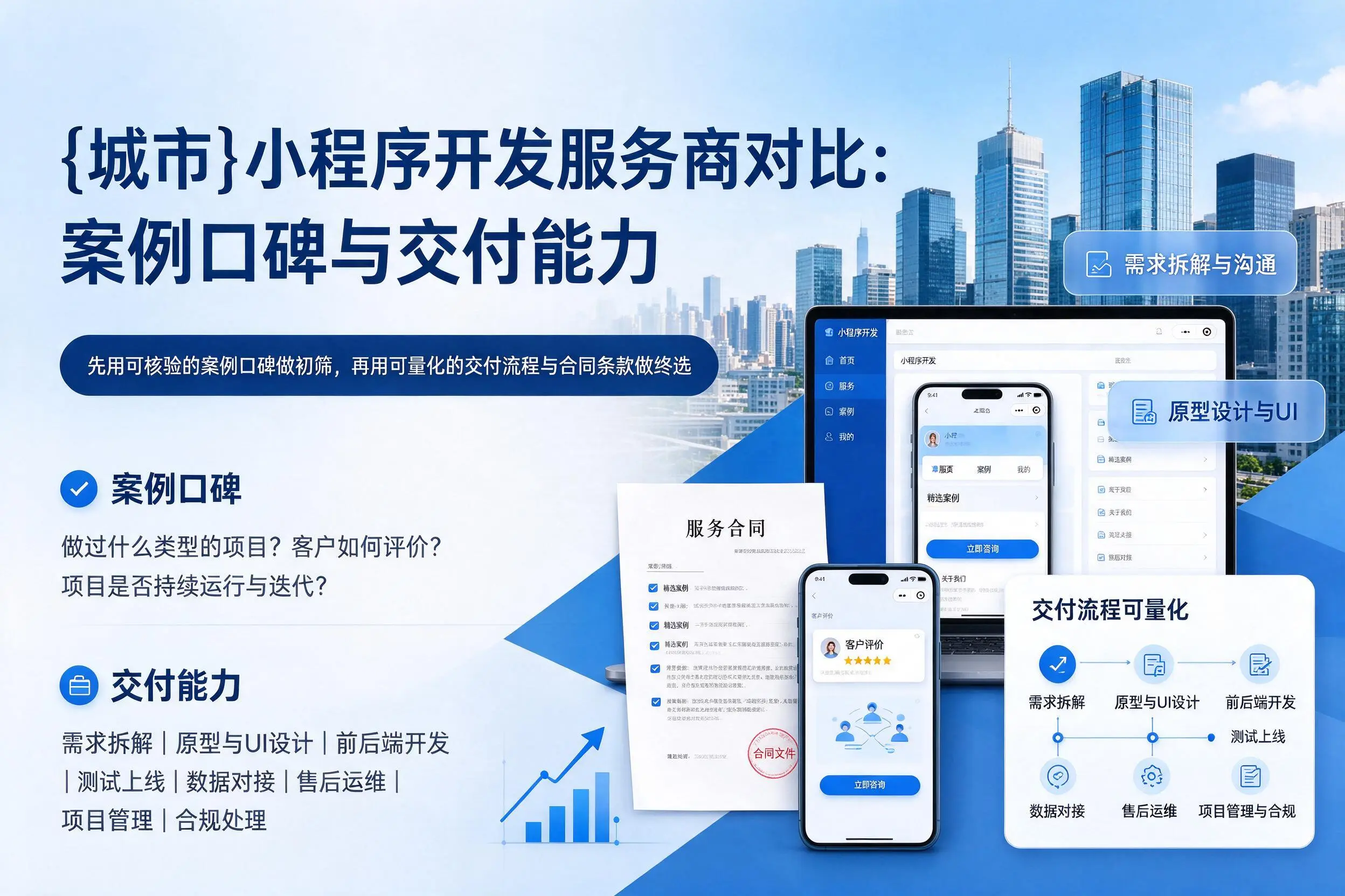 丹东小程序开发服务商对比:案例口碑与交付能力