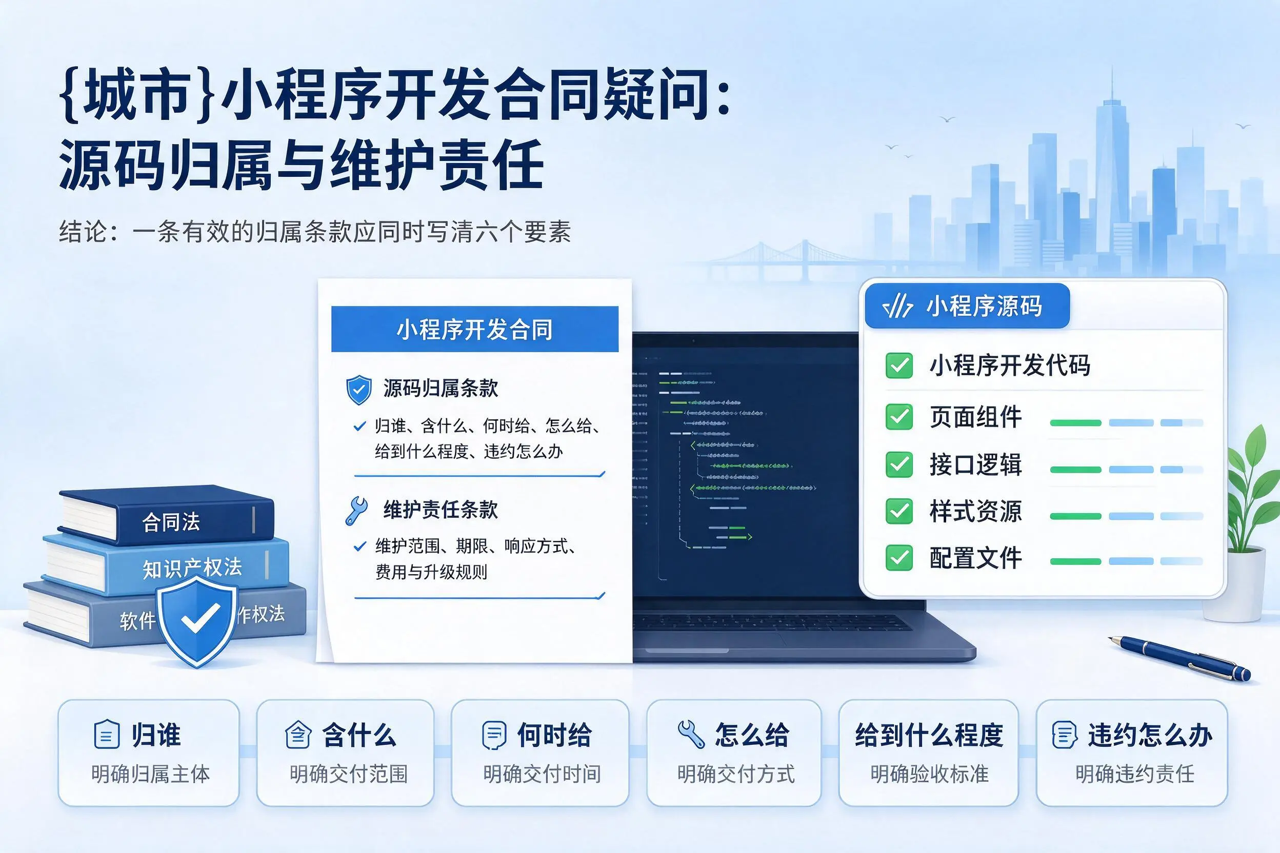 丹东小程序开发合同疑问：源码归属与维护责任