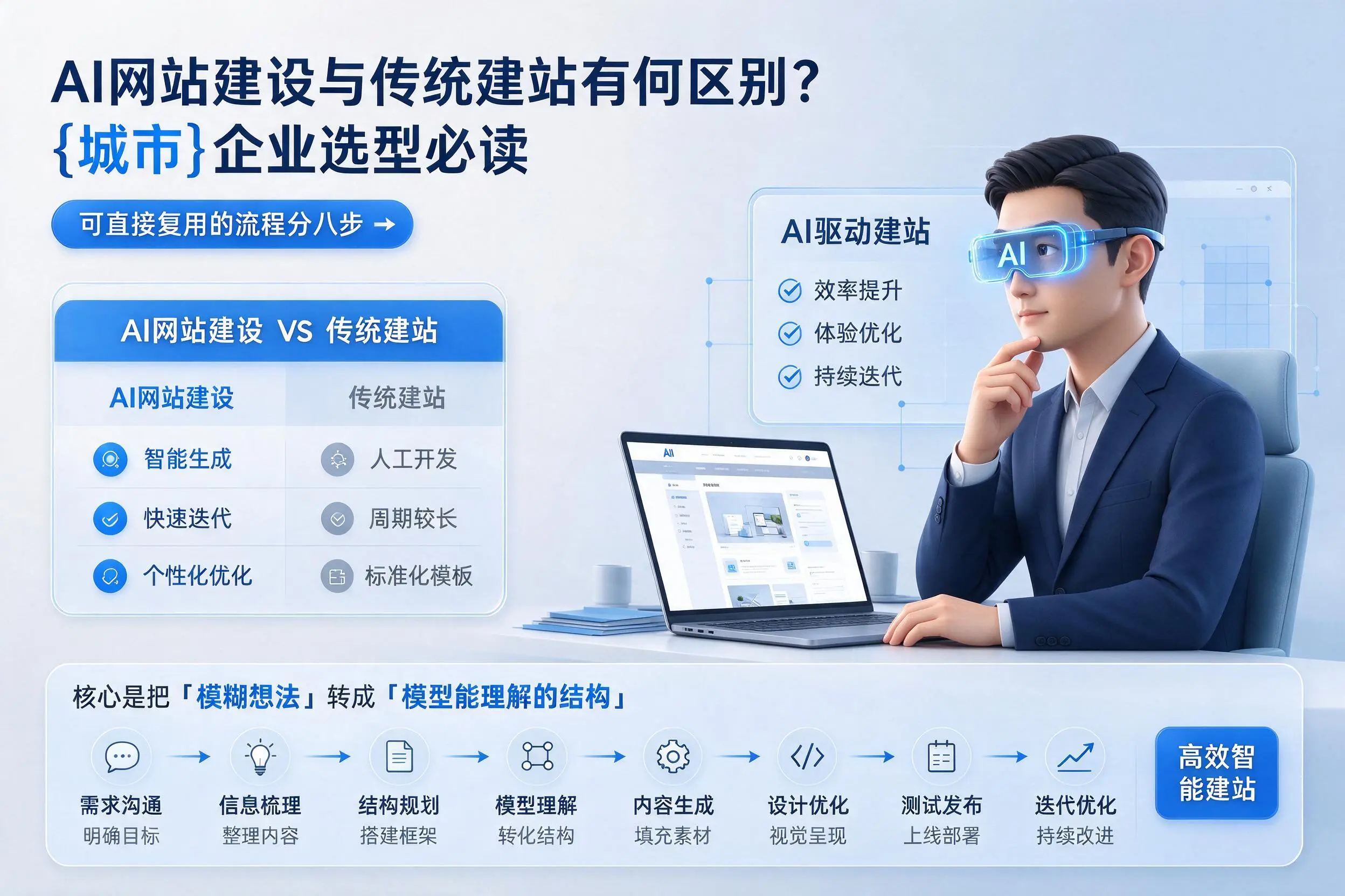 AI网站建设与传统建站有何区别？丹东企业选型必读