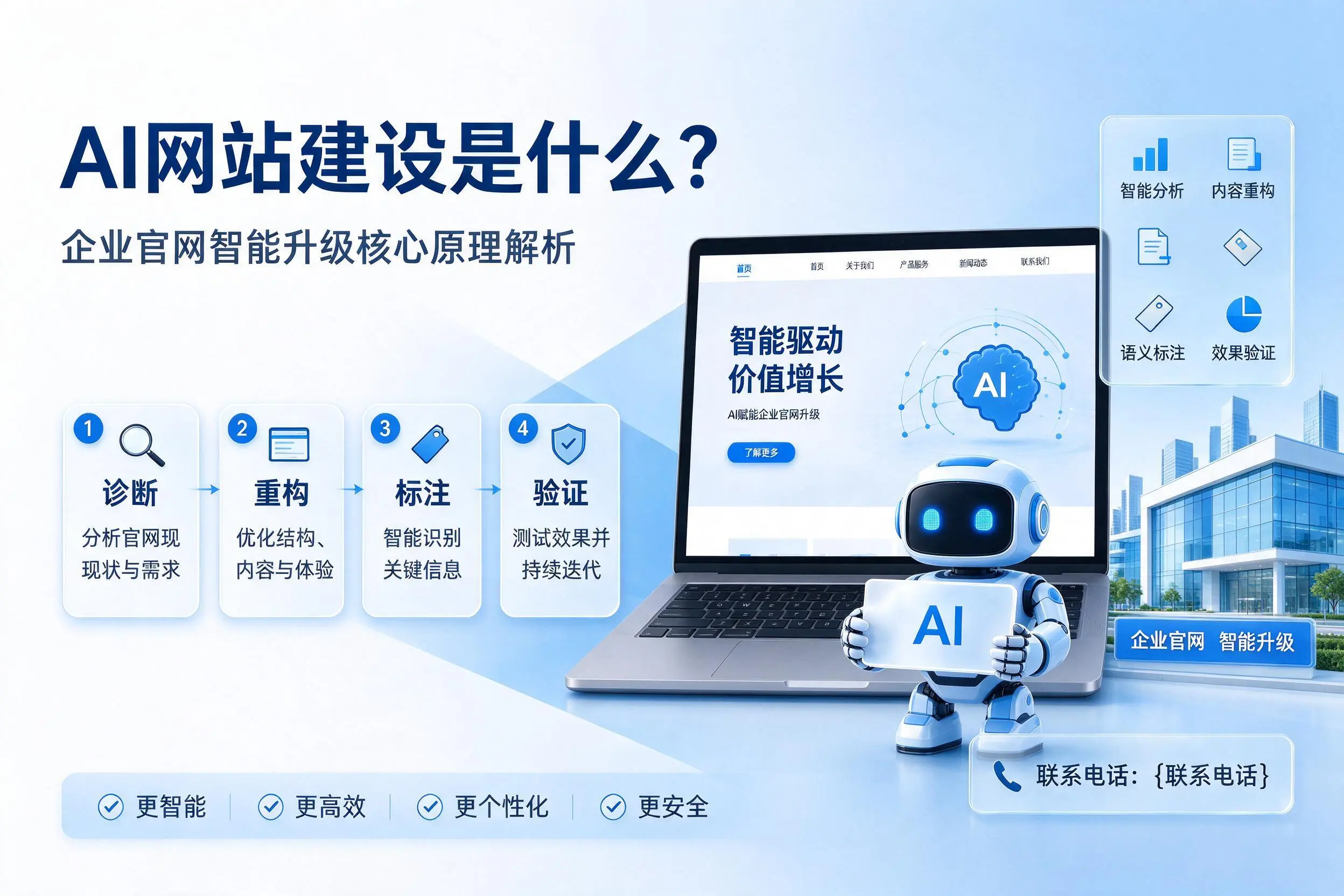 AI网站建设是什么？丹东企业官网智能升级核心原理解析